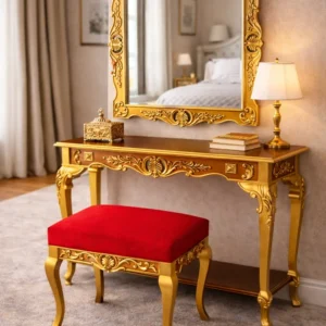 Modern Slim Golden Console Table