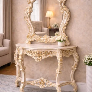White small console