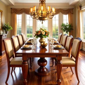 Dark Wood Dining Room Tables