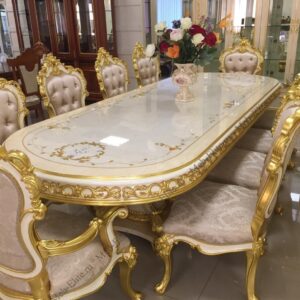 GOlden dining table