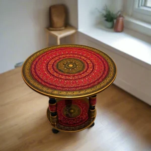 Royal Red Lacquer Art-Coffee Table