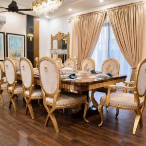 Royal Windsor Gold Dining Set Front View