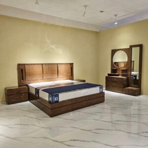 Walnut Horizon Modern Bedroom Set