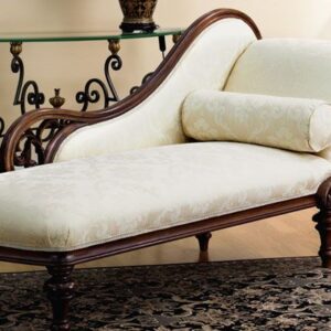 Luxury Wooden Chaise Lounge Sofa