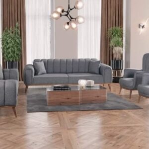Modern 5 Seater Fabric Sofa Set