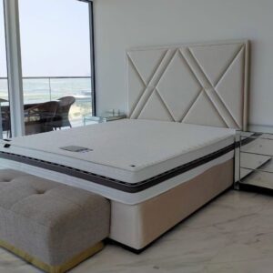 Modern Geometric King Size Bed