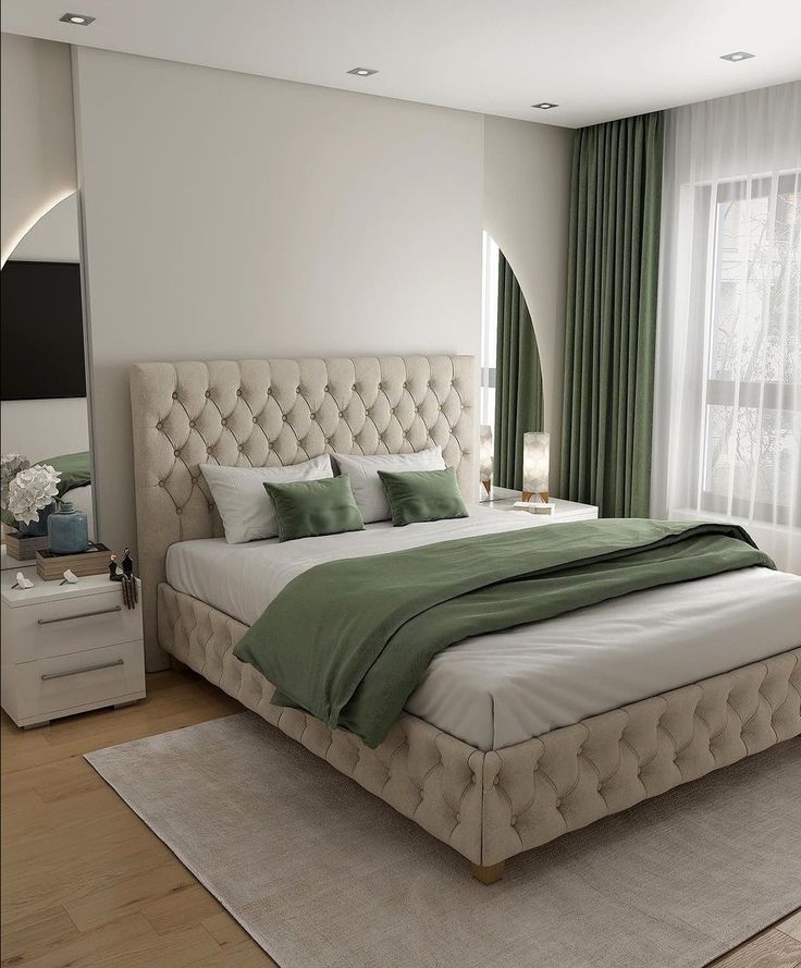 Modern Tufted Upholstered Bed