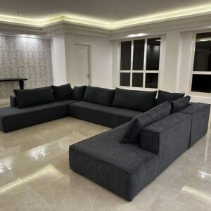 Modern U Shape Sofa Set – Large Corner Sofa