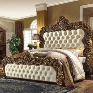Royal Carved King Size Bed – Luxury Bedroom Furniture