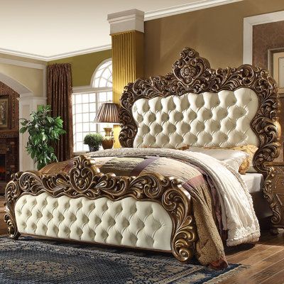 Royal Carved King Size Bed – Luxury Bedroom Furniture