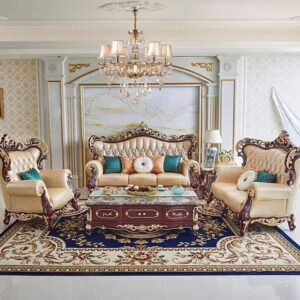 Royal Luxury Sofa Set (Classic Carved)