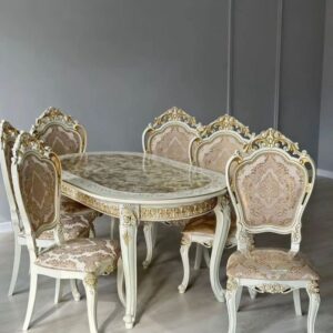 Royal Marble Top Dining Set