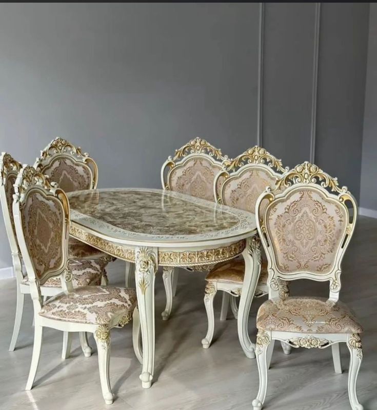 Royal Marble Top Dining Set